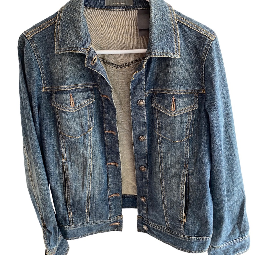 Liz Claiborne, SZ small Blue Jean jacket, 2 front pockets and two side pockets - Picture 14 of 16